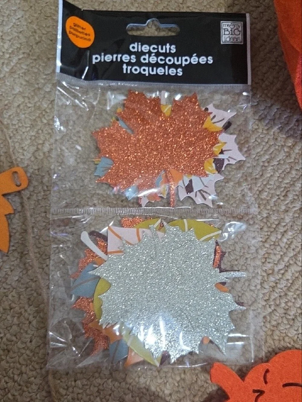 Autumn Pumpkin & Leaf Garland - Orange Fall Party Decor